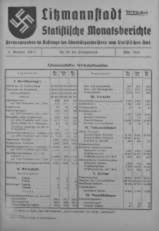 Litzmannstadt Statistische Monatsberichte marzec 1942 z. 3