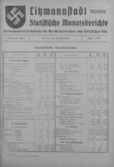 Litzmannstadt Statistische Monatsberichte kwiecień 1942 z. 4