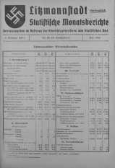 Litzmannstadt Statistische Monatsberichte czerwiec 1942 z. 6