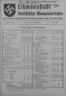 Litzmannstadt Statistische Monatsberichte lipiec 1942 z. 7