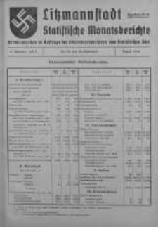 Litzmannstadt Statistische Monatsberichte sierpień 1942 z. 8