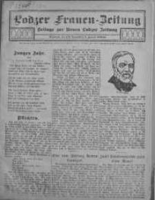 Lodzer Frauen-Zeitung: Beilage zur Neuen Lodzer Zeitung 4 styczeń 1910/1911