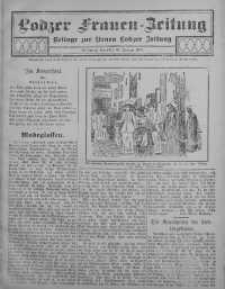 Lodzer Frauen-Zeitung: Beilage zur Neuen Lodzer Zeitung 18 styczeń 1911