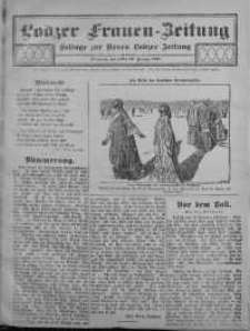 Lodzer Frauen-Zeitung: Beilage zur Neuen Lodzer Zeitung 25 styczeń 1911