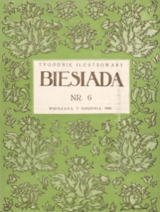 Biesiada (Gwar Polski) : pismo tygodniowe ilustrowane. 1924. T. 1. Nr 6