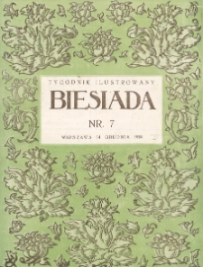 Biesiada (Gwar Polski) : pismo tygodniowe ilustrowane. 1924. T. 1. Nr 7