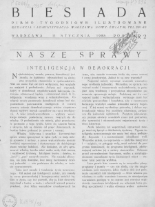 Biesiada (Gwar Polski) : pismo tygodniowe ilustrowane. 1925. T. 2. Nr 2