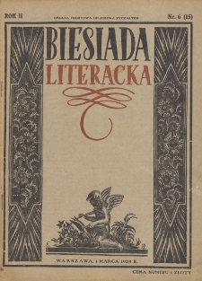 Biesiada (Gwar Polski) : pismo tygodniowe ilustrowane. 1925. T. 2. Nr 6