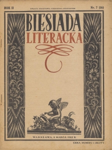 Biesiada (Gwar Polski) : pismo tygodniowe ilustrowane. 1925. T. 2. Nr 7