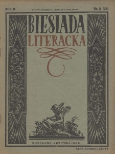 Biesiada (Gwar Polski) : pismo tygodniowe ilustrowane. 1925. T. 2. Nr 11