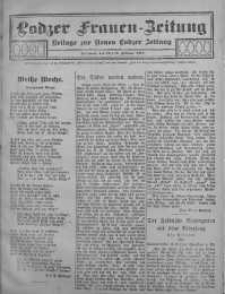 Lodzer Frauen-Zeitung: Beilage zur Neuen Lodzer Zeitung 15 luty 1911