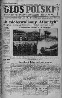 Głos Polski : dziennik polityczny, społeczny i literacki 9 sierpień 1928 nr 220