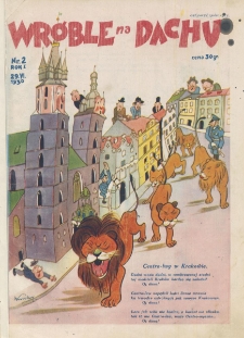 Wróble na Dachu. Tygodnik satyryczno - humorystyczny. 1930. T.1. Nr 2