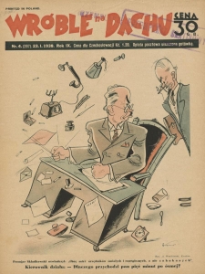 Wróble na Dachu. Tygodnik satyryczno - humorystyczny. 1938. T. 9. Nr 4