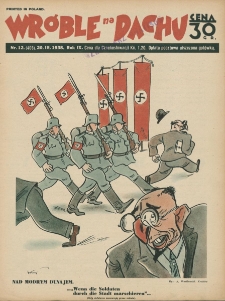 Wróble na Dachu. Tygodnik satyryczno - humorystyczny. 1938. T. 9. Nr 12