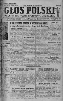 Głos Polski : dziennik polityczny, społeczny i literacki 11 sierpień 1928 nr 222
