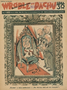 Wróble na Dachu. Tygodnik satyryczno - humorystyczny. 1938. T. 9. Nr 7