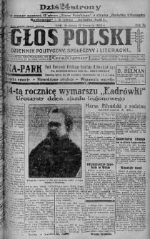 Głos Polski : dziennik polityczny, społeczny i literacki 12 sierpień 1928 nr 223