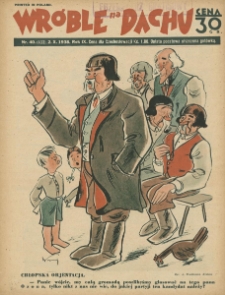 Wróble na Dachu. Tygodnik satyryczno - humorystyczny. 1938. T. 9. Nr 40
