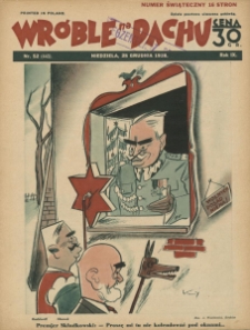 Wróble na Dachu. Tygodnik satyryczno - humorystyczny. 1938. T. 9. Nr 52
