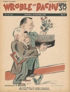 Wróble na Dachu. Tygodnik satyryczno - humorystyczny. 1939. T. 10. Nr 17