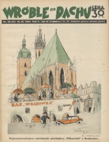 Wróble na Dachu. Tygodnik satyryczno - humorystyczny. 1934. T.5. Nr 38