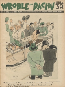 Wróble na Dachu. Tygodnik satyryczno - humorystyczny. 1934. T.5. Nr 41