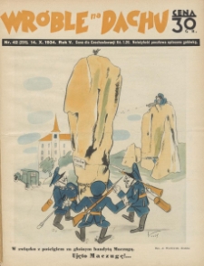 Wróble na Dachu. Tygodnik satyryczno - humorystyczny. 1934. T.5. Nr 42