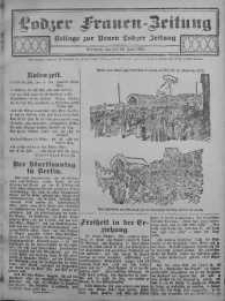 Lodzer Frauen-Zeitung: Beilage zur Neuen Lodzer Zeitung 14 czerwiec 1911