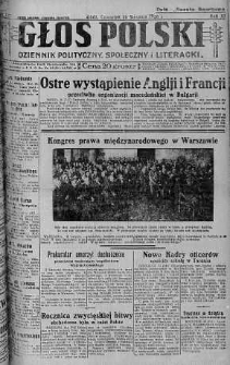 Głos Polski : dziennik polityczny, społeczny i literacki 16 sierpień 1928 nr 227
