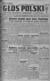 Głos Polski : dziennik polityczny, społeczny i literacki 18 sierpień 1928 nr 229