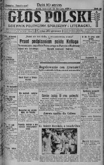 Głos Polski : dziennik polityczny, społeczny i literacki 23 sierpień 1928 nr 234
