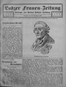 Lodzer Frauen-Zeitung: Beilage zur Neuen Lodzer Zeitung 16 sierpień 1911