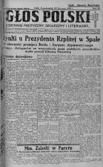 Głos Polski : dziennik polityczny, społeczny i literacki 27 sierpień 1928 nr 238