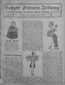 Lodzer Frauen-Zeitung: Beilage zur Neuen Lodzer Zeitung 13 wrzesień 1911