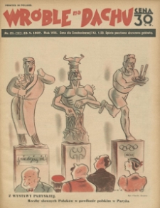 Wróble na Dachu. Tygodnik satyryczno - humorystyczny. 1937. T.8. Nr 21