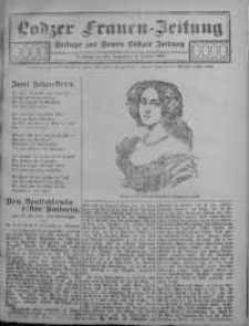 Lodzer Frauen-Zeitung: Beilage zur Neuen Lodzer Zeitung 4 październik 1911