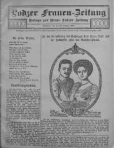 Lodzer Frauen-Zeitung: Beilage zur Neuen Lodzer Zeitung 18 październik 1911