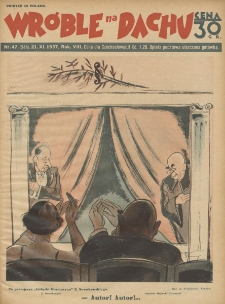 Wróble na Dachu. Tygodnik satyryczno - humorystyczny. 1937. T.8. Nr 47