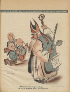 Wróble na Dachu. Tygodnik satyryczno - humorystyczny. 1937. T.8. Nr 49