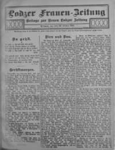 Lodzer Frauen-Zeitung: Beilage zur Neuen Lodzer Zeitung 25 październik 1911