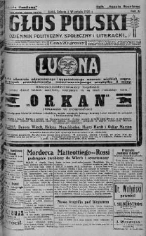 Głos Polski : dziennik polityczny, społeczny i literacki 1 wrzesień 1928 nr 243
