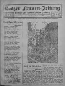 Lodzer Frauen-Zeitung: Beilage zur Neuen Lodzer Zeitung 1 listopad 1911