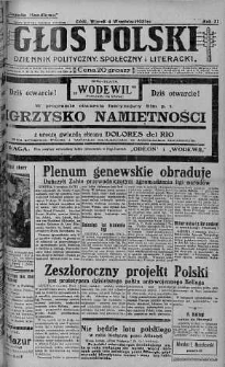 Głos Polski : dziennik polityczny, społeczny i literacki 4 wrzesień 1928 nr 246