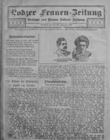 Lodzer Frauen-Zeitung: Beilage zur Neuen Lodzer Zeitung 15 listopad 1911