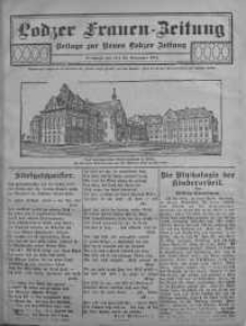 Lodzer Frauen-Zeitung: Beilage zur Neuen Lodzer Zeitung 22 listopad 1911