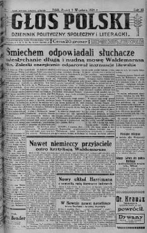 Głos Polski : dziennik polityczny, społeczny i literacki 7 wrzesień 1928 nr 249