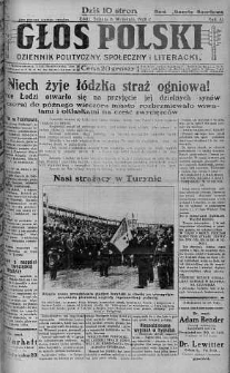 Głos Polski : dziennik polityczny, społeczny i literacki 8 wrzesień 1928 nr 250