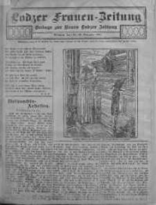 Lodzer Frauen-Zeitung: Beilage zur Neuen Lodzer Zeitung 29 listopad 1911