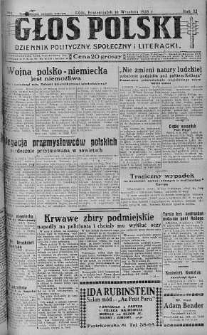 Głos Polski : dziennik polityczny, społeczny i literacki 10 wrzesień 1928 nr 252